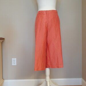 Blue Ice Crinkle Cropped Pants